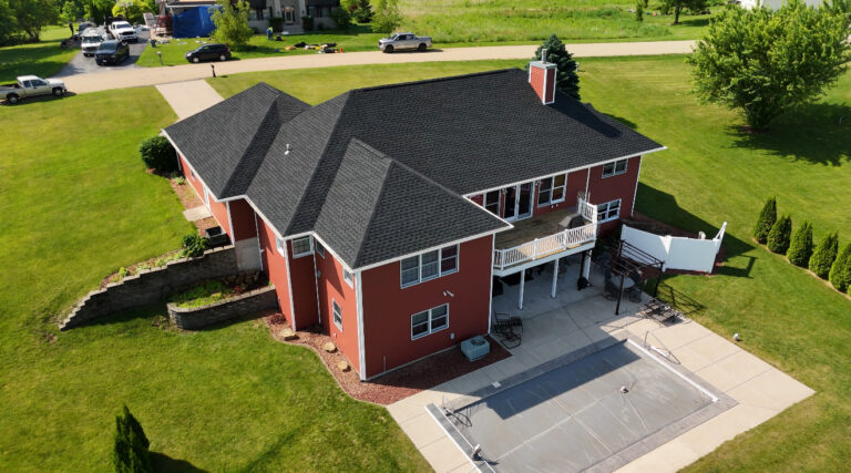 Completed roof replacement in the Madison area
