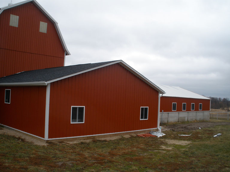 Barn with recently redone roof