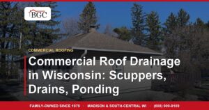Commercial Roof Drainage in Wisconsin: Scuppers, Drains, Ponding