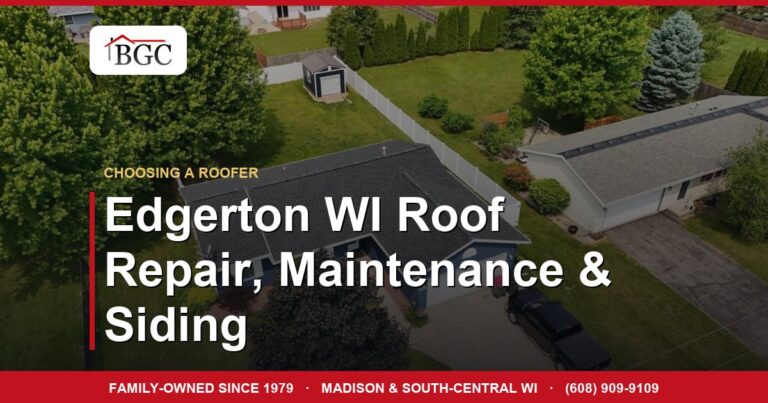 Edgerton WI Roof Repair, Maintenance & Siding