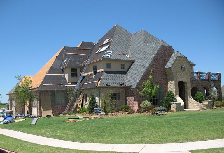 Emergency roof repair work