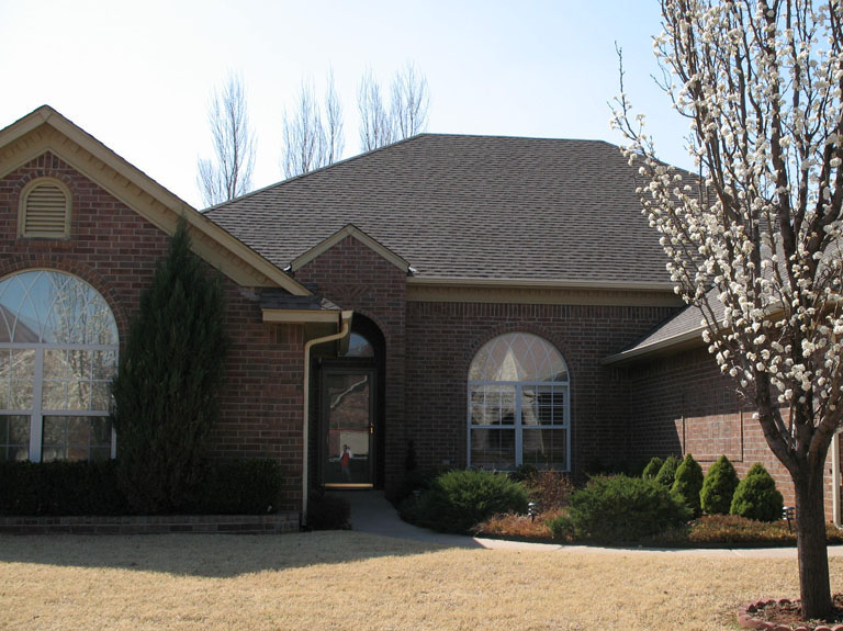 House with recently redone roof