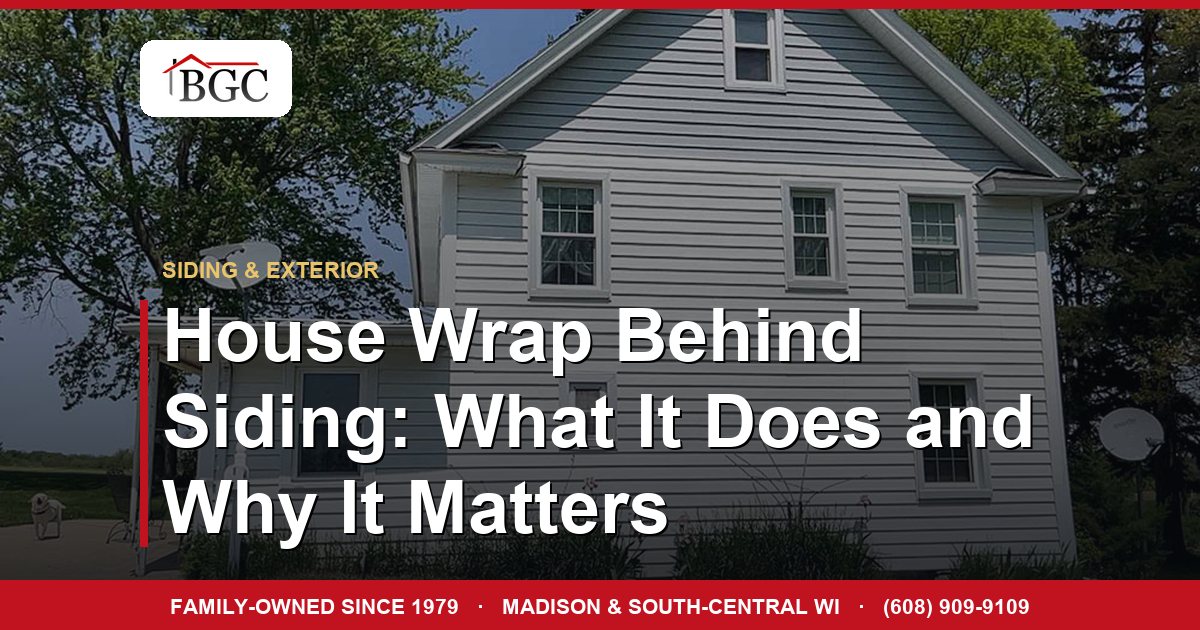 House Wrap Behind Siding: What It Does and Why It Matters