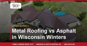 Metal Roofing vs Asphalt in Wisconsin Winters