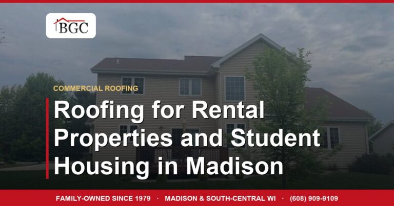 Roofing for Rental Properties and Student Housing in Madison