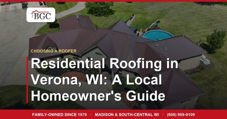 Residential Roofing in Verona, WI: A Local Homeowner's Guide