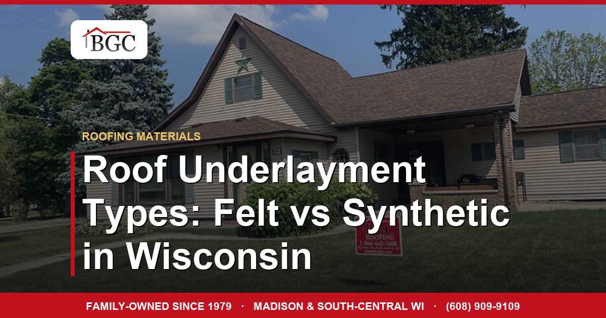 Roof underlayment types: felt vs synthetic