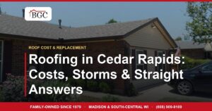 Roofing in Cedar Rapids: Costs, Storms & Straight Answers
