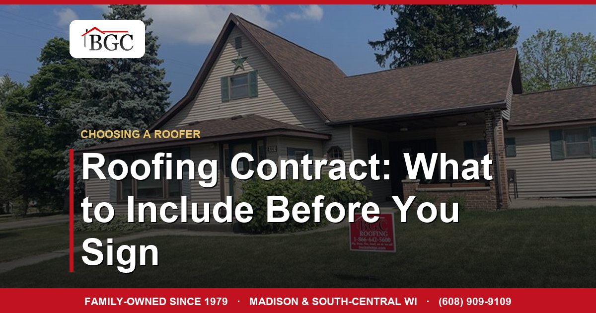 Roofing Contract: What to Include Before You Sign