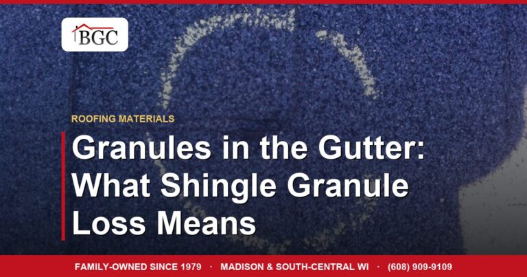 Granules in the Gutter: What Shingle Granule Loss Means