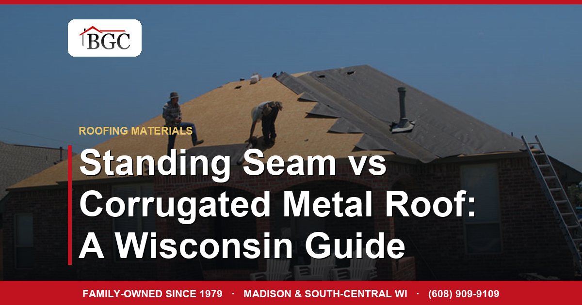 Standing Seam vs Corrugated Metal Roof: A Wisconsin Guide