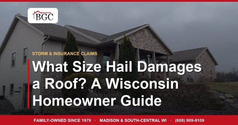 What Size Hail Damages a Roof? A Wisconsin Homeowner Guide