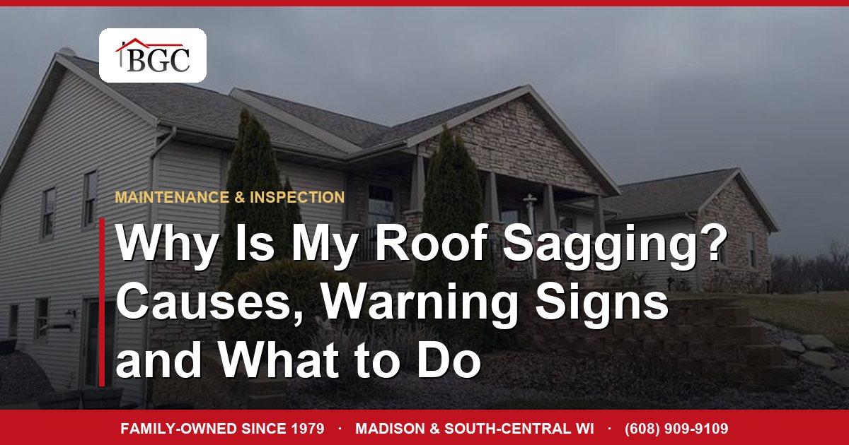 Why Is My Roof Sagging? Causes, Warning Signs and What to Do
